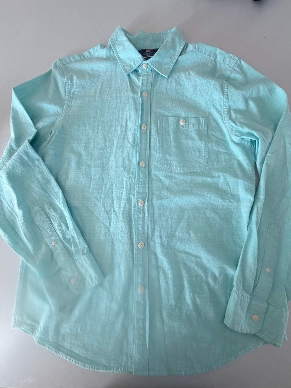 Vineyard Vines Men's Button-Down Shirt in Aqua - Picture 2 of 7